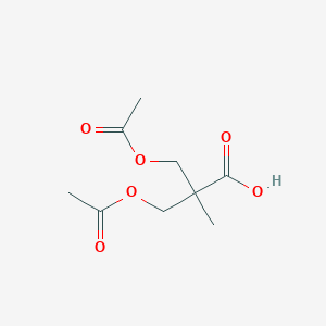 molecular formula C9H14O6 B090710 2,2-Bis(acetoxymethyl)propionic acid CAS No. 17872-58-1