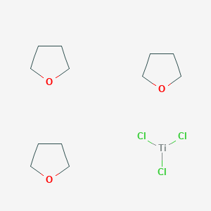 molecular formula C12H24Cl3O3Ti B090713 Oxolane; trichlorotitanium CAS No. 18039-90-2
