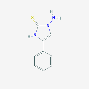 molecular formula C9H9N3S B090717 1-Amino-4-phenyl-1H-imidazole-2-thiol CAS No. 16218-88-5