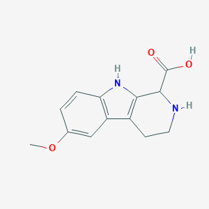 molecular formula C13H14N2O3 B090730 6-甲氧基-1,2,3,4-四氢-9H-吡啶并[3,4-b]吲哚-1-羧酸 CAS No. 17952-63-5