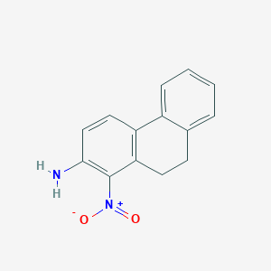 molecular formula C14H12N2O2 B090734 1-Nitro-9,10-dihydrophenanthren-2-amine CAS No. 18264-78-3