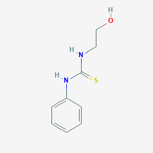 molecular formula C9H12N2OS B090735 Thiourea, N-(2-hydroxyethyl)-N'-phenyl- CAS No. 102-12-5