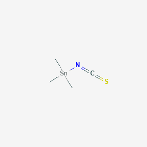 molecular formula C4H9NSSn B090740 Stannane, (isothiocyanato)trimethyl- CAS No. 15597-43-0