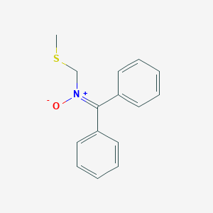 molecular formula C15H15NOS B090754 N-(Methylsulfanylmethyl)-1,1-diphenylmethanimine oxide CAS No. 19133-01-8
