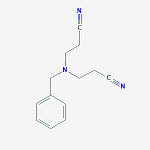 molecular formula C13H15N3 B090756 N-Benzylbis(2-cyanoethyl)amine CAS No. 16728-92-0