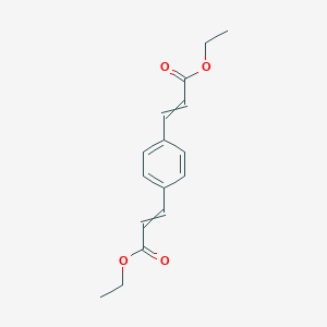 molecular formula C16H18O4 B090758 2-丙烯酸，3,3'-(1,4-苯亚甲基)双-, 二乙酯 CAS No. 17088-28-7
