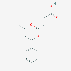 molecular formula C15H20O4 B090759 (1-Phenylpentyl) hydrogen succinate CAS No. 135-36-4