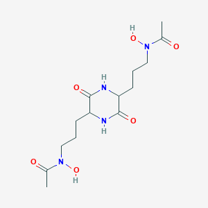 molecular formula C14H24N4O6 B090766 RHODOTORULIC ACID CAS No. 18928-00-2