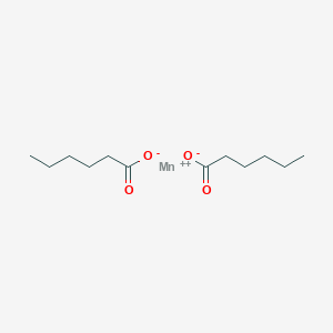 molecular formula C12H22MnO4 B090768 Hexanoic acid, manganese(2+) salt (2:1) CAS No. 16571-42-9