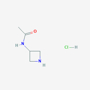 molecular formula C5H11ClN2O B009077 N-(azetidin-3-yl)acetamide hydrochloride CAS No. 102065-92-9