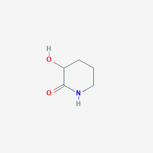 molecular formula C5H9NO2 B090772 3-羟基哌啶-2-酮 CAS No. 19365-08-3