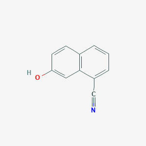 molecular formula C11H7NO B090787 7-Hydroxynaphthalene-1-carbonitrile CAS No. 19307-13-2