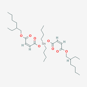 molecular formula C36H62O8Sn-2 B090788 2-Ethylhexyl 6,6-dibutyl-14-ethyl-4,8,11-trioxo-5,7,12-trioxa-6-stannaoctadeca-2,9-dienoate CAS No. 15546-12-0