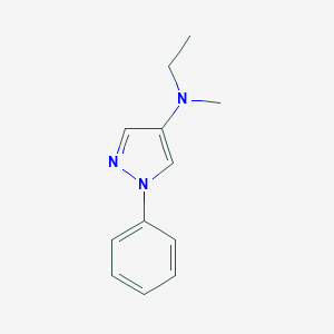 molecular formula C12H15N3 B090804 N-ethyl-N-methyl-1-phenylpyrazol-4-amine CAS No. 17551-24-5