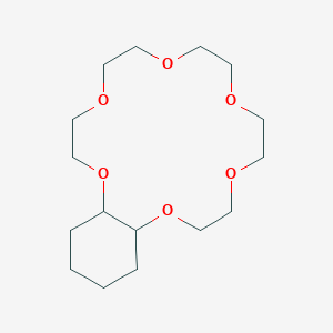 molecular formula C16H30O6 B090807 2,5,8,11,14,17-Hexaoxabicyclo[16.4.0]docosane CAS No. 17454-53-4