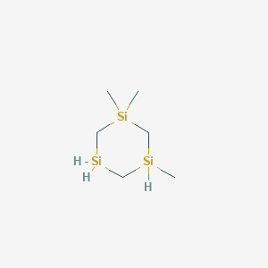 molecular formula C6H18Si3 B090812 1,1,3-Trimethyl-1,3,5-trisilacyclohexane CAS No. 18339-88-3