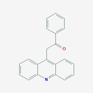 molecular formula C21H15NO B090817 2-Acridin-9-yl-1-phenylethanone CAS No. 15539-52-3