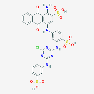 molecular formula C29H20ClN7O11S3 B090824 Reactive blue 5 CAS No. 16823-51-1
