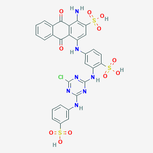molecular formula C29H20ClN7O11S3 B090824 活性蓝 5 CAS No. 16823-51-1