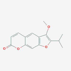 molecular formula C15H14O4 B090833 Peucedanin CAS No. 133-26-6