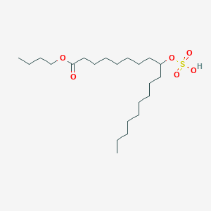 molecular formula C22H44O6S B090838 Octadecanoic acid, 9-(sulfooxy)-, 1-butyl ester CAS No. 122-53-2