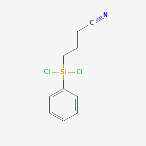 molecular formula C10H11Cl2NSi B090840 Butanenitrile, 4-(dichlorophenylsilyl)- CAS No. 1078-96-2