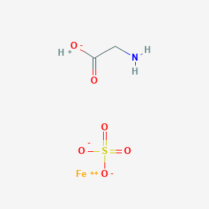 molecular formula C2H5FeNO6S B090842 Ferrosanol CAS No. 17169-60-7