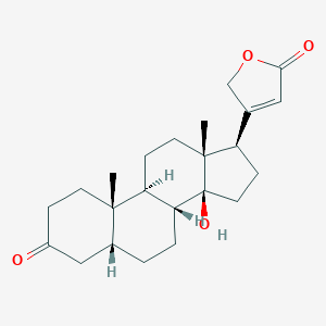 molecular formula C23H32O4 B090845 (5beta)-14-Hydroxy-3-oxocard-20(22)-enolide CAS No. 1102-88-1