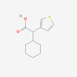 molecular formula C12H16O2S B090847 2-cyclohexyl-2-thiophen-3-ylacetic acid CAS No. 16199-74-9