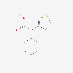 molecular formula C12H16O2S B090847 alpha-Cyclohexylthiophen-3-acetic acid CAS No. 16199-74-9
