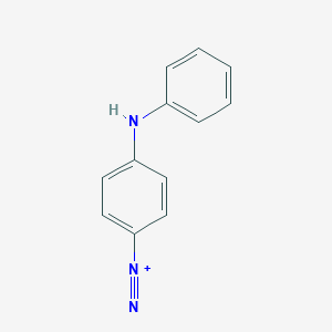 molecular formula C12H10N3+ B090863 4-Anilinobenzenediazonium CAS No. 16072-57-4