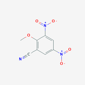 molecular formula C8H5N3O5 B090875 2-Methoxy-3,5-dinitrobenzonitrile CAS No. 19019-04-6