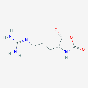molecular formula C7H12N4O3 B090886 [3-(2,5-Dioxo-4-oxazolidinyl)propyl]guanidine CAS No. 16874-68-3