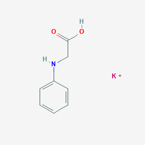 molecular formula C8H9KNO2+ B090887 N-Phenylglycine potassium salt CAS No. 19525-59-8
