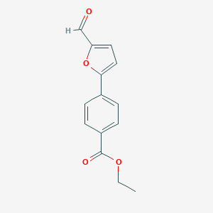 molecular formula C14H12O4 B090904 Ethyl 4-(5-formyl-2-furyl)benzoate CAS No. 19247-87-1