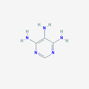 molecular formula C4H7N5 B090907 4,5,6-Triaminopyrimidine CAS No. 118-70-7