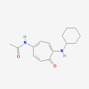 Acetamide, N-(4-(cyclohexylamino)-5-oxo-1,3,6-cycloheptatrien-1-yl)-