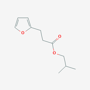molecular formula C11H16O3 B090918 Isobutyl 2-furanpropionate CAS No. 105-01-1