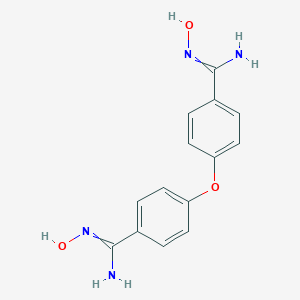molecular formula C14H14N4O3 B090919 N'-hydroxy-4-[4-(N'-hydroxycarbamimidoyl)phenoxy]benzenecarboximidamide CAS No. 17353-82-1
