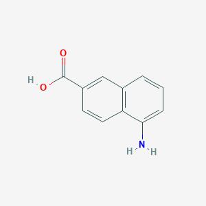 molecular formula C11H9NO2 B009092 5-Aminonaphthalene-2-carboxylic acid CAS No. 100184-66-5