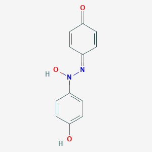 molecular formula C12H10N2O3 B090921 4-[2-Hydroxy-2-(4-hydroxyphenyl)hydrazinylidene]cyclohexa-2,5-dien-1-one CAS No. 15596-57-3