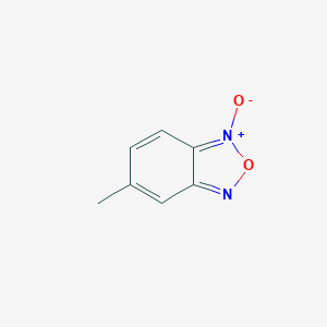 molecular formula C7H6N2O2 B090925 Benzofurazan, 5-methyl-, 1-oxide CAS No. 19164-41-1