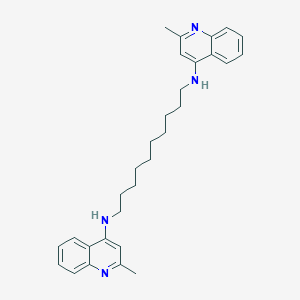 molecular formula C30H38N4 B090934 Quindecamine CAS No. 19056-26-9