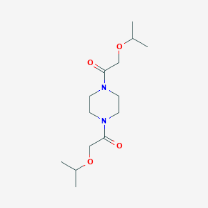 molecular formula C14H26N2O4 B090937 1,4-Bis(isopropoxyacetyl)piperazine CAS No. 17229-59-3