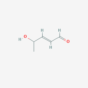molecular formula C5H8O2 B090943 4-hydroxypent-2-enal CAS No. 16931-17-2