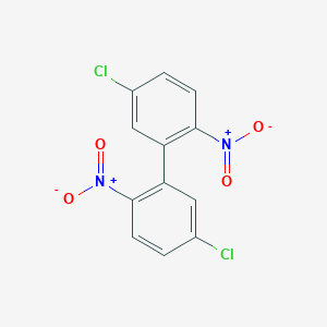 molecular formula C12H6Cl2N2O4 B090944 5,5'-Dichloro-2,2'-dinitro-1,1'-biphenyl CAS No. 19036-42-1