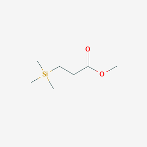 molecular formula C7H16O2Si B090950 Propanoic acid, 3-(trimethylsilyl)-, methyl ester CAS No. 18296-04-3