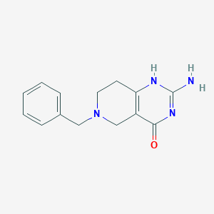 molecular formula C14H16N4O B090957 2-Amino-6-benzyl-5,6,7,8-tetrahydropyrido[4,3-d]pyrimidin-4(1H)-one CAS No. 1029-52-3