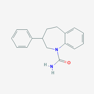 molecular formula C17H18N2O B090958 3-Phenyl-2,3,4,5-tetrahydro-1h-1-benzazepine-1-carboxamide CAS No. 16967-72-9