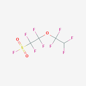 molecular formula C4HF9O3S B009096 1,1,2,2-tetrafluoro-2-(1,1,2,2-tetrafluoroethoxy)ethanesulfonyl Fluoride CAS No. 104729-49-9